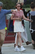 KRISTEN STEWART on the Set of the New Woody Allen Movie 08/25/2015