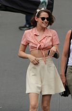 KRISTEN STEWART on the Set of the New Woody Allen Movie 08/25/2015