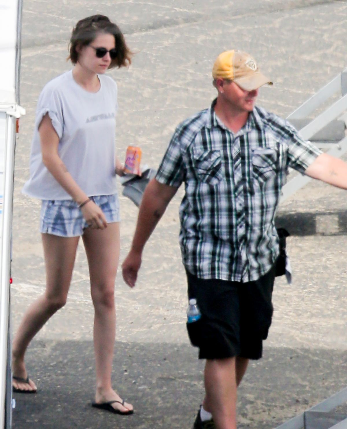 Kristen Stewart On The Set Of Woody Allens New Movie On The Beach In 