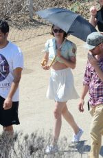 KRISTEN STEWART on the Set of Woody Allen