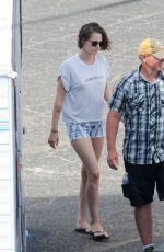 KRISTEN STEWART on the Set of Woody Allen