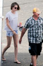 KRISTEN STEWART on the Set of Woody Allen