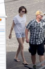 KRISTEN STEWART on the Set of Woody Allen