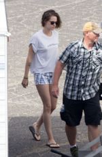 KRISTEN STEWART on the Set of Woody Allen