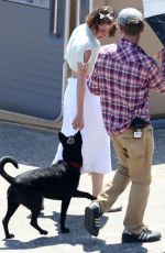 KRISTEN STEWART on the Set of Woody Allen