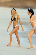 KYLIE JENNER and PIA MIA PEREZ in Bikinis at a Beach in Punta Mita 08/13/2015