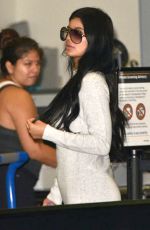 KYLIE JENNER at LAX Airport in Los Angeles 08/15/2015