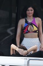 KYLIE JENNER Having Fun on Vacation in St. Barts 08/19/2015