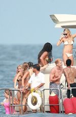 KYLIE JENNER in Bikini on a Boat with Friends and Sister in Punta Mita