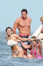 KYLIE JENNER in Bikini on a Boat with Friends and Sister in Punta Mita