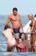 KYLIE JENNER in Bikini on a Boat with Friends and Sister in Punta Mita