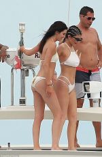 KYLIE JENNER in Bikini on a Boat with Friends and Sister in Punta Mita