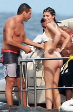 KYLIE JENNER in Bikini on a Boat with Friends and Sister in Punta Mita