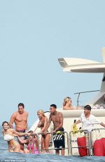 KYLIE JENNER in Bikini on a Boat with Friends and Sister in Punta Mita