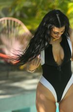 KYLIE JENNER in Swimsuit on the Set of a Photoshoot in St. Barts 08/18/2015