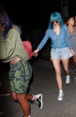 KYLIE JENNER Night Out in Hollywood 08/29/2015