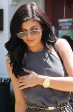 KYLIE JENNER Out and About in Los Angeles 07/31/2015