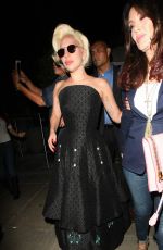 LADY GAGA Leaves Pump Restaurant in West Hollywood 08/24/2015