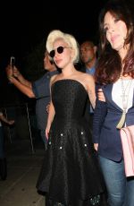 LADY GAGA Leaves Pump Restaurant in West Hollywood 08/24/2015
