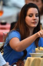 LANA DEL REY Night Out in Portofino 08/02/2015