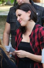 LANAPARRILLA on the Set of Once Upon a Time 08/26/2015