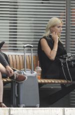 LENA GERCKE Enjoys a Smoke at a Train Station in Berlin 08/21/2015