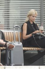 LENA GERCKE Enjoys a Smoke at a Train Station in Berlin 08/21/2015