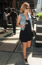LUCY HALE Leaves Her Hotel in New York 08/07/2015