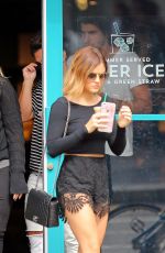 LUCY HALE Out and About in New York 08/06/2015