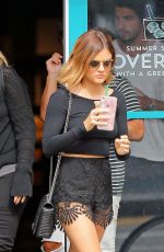 LUCY HALE Out and About in New York 08/06/2015