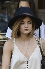 LUCY HALE Shopping at The Grove in West Hollywood 08/19/2015