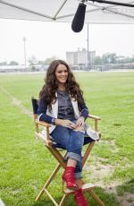 MADISON PETTIS on the Set of NFL