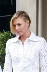 MARIA SHARAPOVA Leaves Her Hotel in New York 08/25/2015