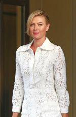 MARIA SHARAPOVA Leaves Her Hotel in New York 08/25/2015