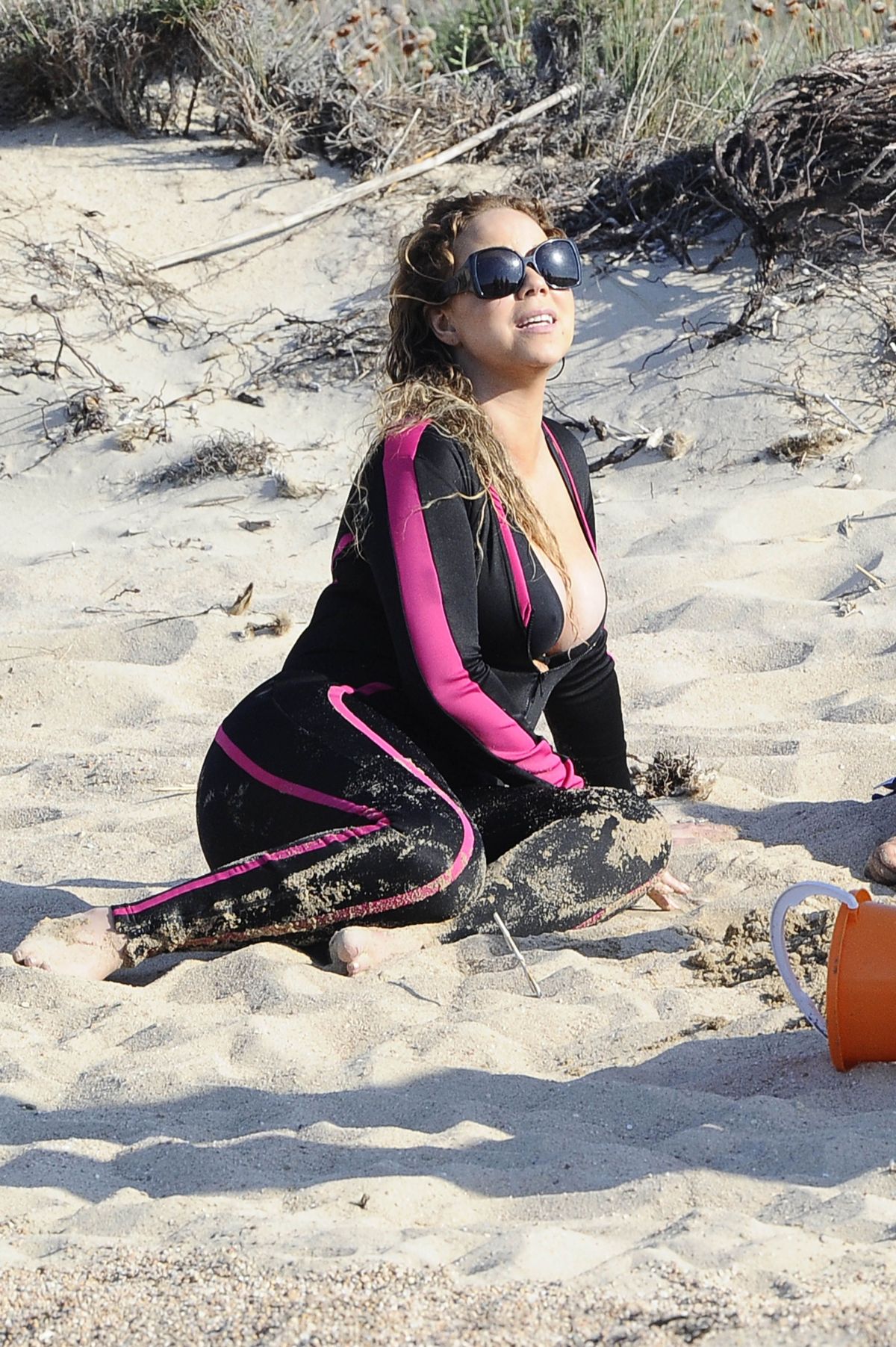 MARIAH CAREY in Wetsuit in Italy 06/21/2015 MARIAH CAREY in Wetsuit in Italy 06/21/2015