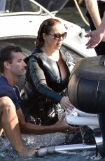 MARIAH CAREY in Wetsuit in Italy 06/21/2015