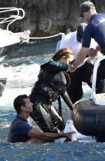 MARIAH CAREY in Wetsuit in Italy 06/21/2015