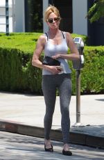 MELANIE GRIFFITH in Tights Out in Beverly Hills 07/31/2015