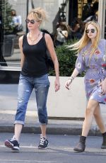 MELANIE GRIFFITH Out Shopping in New York 08/28/2015