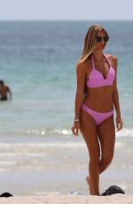 MELISSA CASTAGNOLI in Pink Bikini at a Beach in Miami