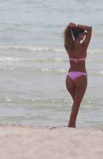 MELISSA CASTAGNOLI in Pink Bikini at a Beach in Miami