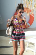 MICHELLE KEEGAN Out and About in Ibiza 08/28/2015