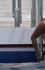 MICHELLE RODRIGUEZ in Bikini on a Boat in Formentera 07/08/2015