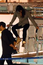 MICHELLE RODRIGUEZ Partying on a Boat in Ibiza 08/07/2015