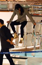MICHELLE RODRIGUEZ Partying on a Boat in Ibiza 08/07/2015