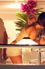 MICHELLE RODRIGUEZ Partying on a Boat in Ibiza 08/07/2015