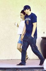 MILA KUNIS and Ashton Kutcher at a Spa in Studio City 08/05/2015