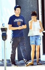 MILA KUNIS and Ashton Kutcher at a Spa in Studio City 08/05/2015