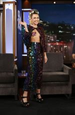 MILEY CYRUS at Jimmy Kimmel Live in Hollywood 08/27/2015