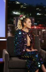 MILEY CYRUS at Jimmy Kimmel Live in Hollywood 08/27/2015